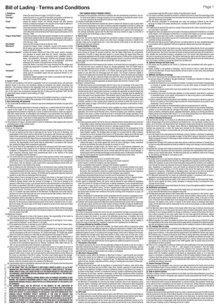 How To Make Sense of The Terms and Conditions of the Bill of 